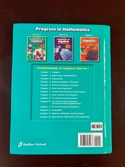ISBN: 9780821582077 Fundamentals of Algebra: Sourcebook, Course 1 by Alfred S. P