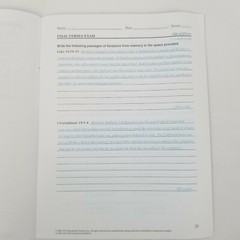 Abeka Bible 7 7th grade Life of Christ teacher quiz test key