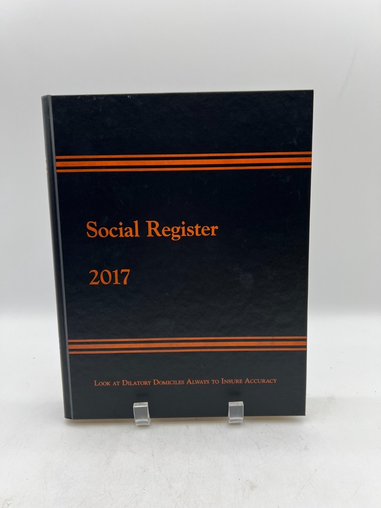 Social Register 2017 Vol CXXXI Hardcover Society Directory Reference Book