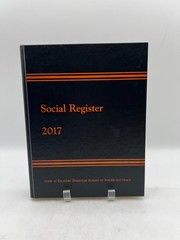 Social Register 2017 Vol CXXXI Hardcover Society Directory Reference Book