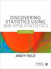 Discovering Statistics Using IBM SPSS Statistics, 4th Edition Field, Andy paper