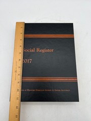 Social Register 2017 Vol CXXXI Hardcover Society Directory Reference Book