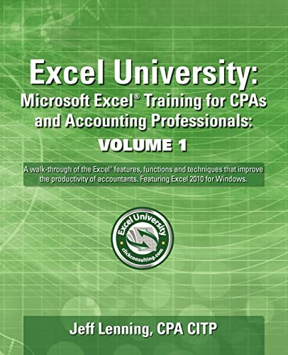 Excel University: Microsoft Excel T…, Lenning CPA, Je