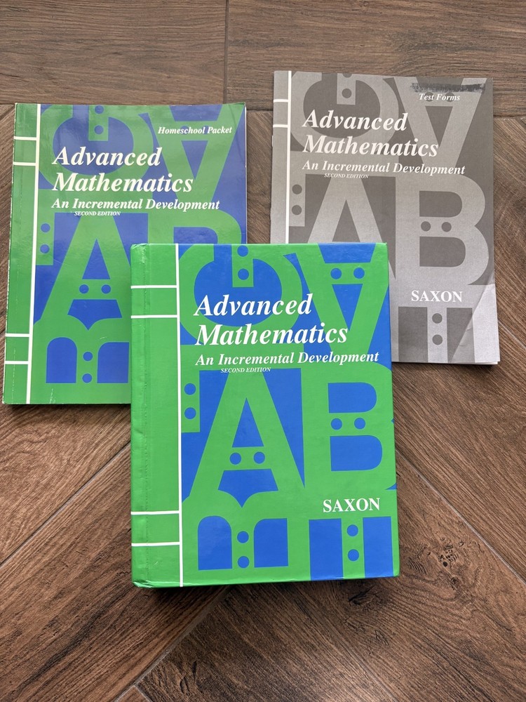 Saxon advanced mathematics (2nd edition) Set, textbook, answer key, test Forms