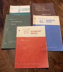 Vintage McGRAW-HILL by William H. Crouse -Automotive Technical School Lot of 5
