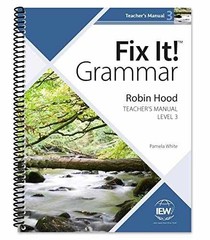 Fix It! Grammar: Level 3 Robin – Spiral-bound, by Pamela White – Very Good o