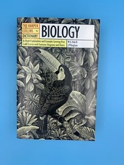 HarperCollins Dictionary of Biology by J. P. Margham and W. G. Hale (1991, Trade