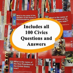 US Citizenship Flash Cards 2025 to study for the Naturalization test…