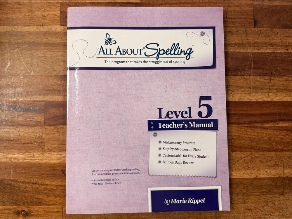 All About Spelling Level 5 Teacher’s Manual