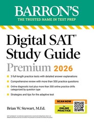 Digital SAT Study Guide Premium, 2026: 3 Practice Tests + Comprehensive Revi…