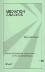 Mediation Analysis by Dawn Iacobucci: New