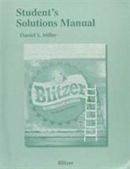 Student Solutions Manual for Intermediate- 0134180135, paperback, Robert Blitzer