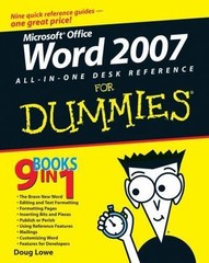Word 2007 All-in-One Desk Reference For Dum- paperback, 9780470040584, Doug Lowe