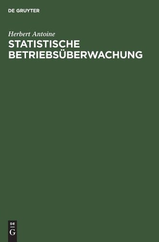 Herbert Antoine Statistische Betriebsüberwachung (Hardback)