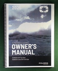 2025 Polaris Ranger 570 Full Size Owner’s Manual: W/ Protective Covers!