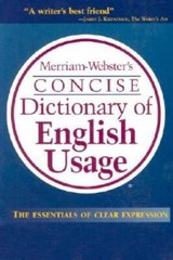 Merriam-Webster’s Concise Dictionary of English Usage – Paperback – GOOD