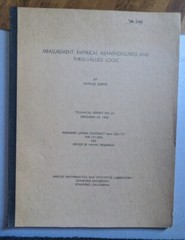 Measurement, Empirical Meaningfulness and Three-Valued Logic by Patrick Suppes