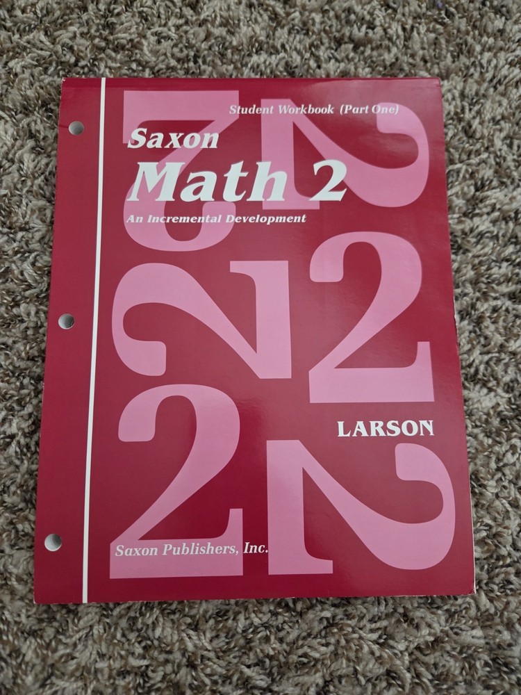 Saxon Math 2 Student Workbook Part One Partially Used