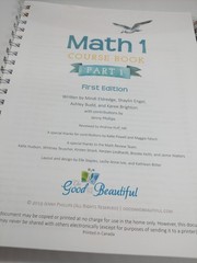 The Good And The Beautiful Curriculum Math 1 Course Book Part 1 And 2