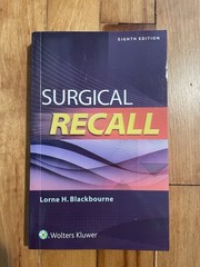 Surgical Recall by Lorne Blackbourne (2017, Paperback)