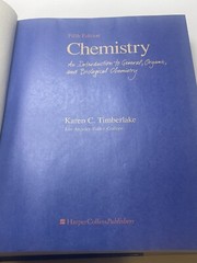 Chemistry Fifth Edition by Karen C. Timberlake (1992,