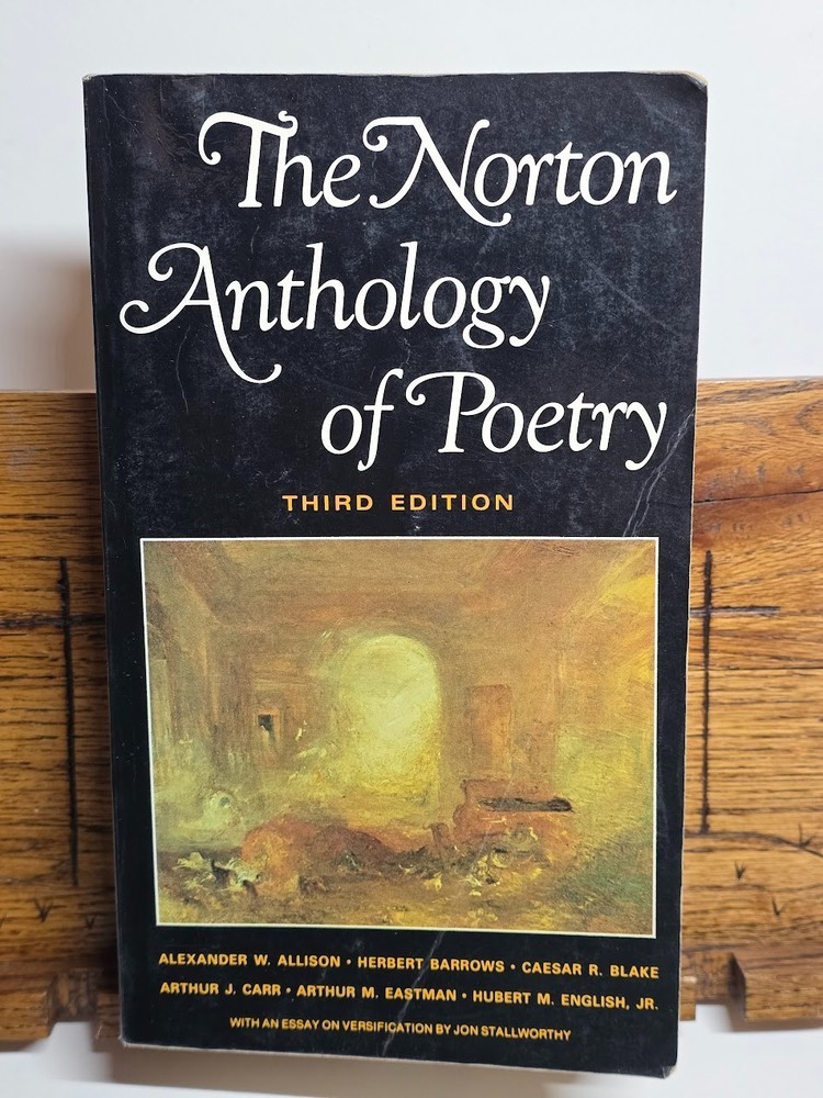 Vintage 1983 The Norton Anthology of Poetry, Third Edition softcover, great cond