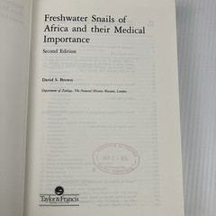 Freshwater Snails of Africa and Their Medical Importance 2nd ed by David Brown