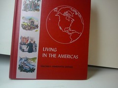 TEACHER’S EDITION TEXTBOOK LIVING IN THE AMERICAS 1961 HB SOCIAL STUDIES