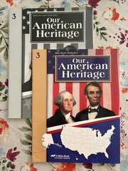 Abeka 3rd Grade Our American Heritage Teachers Books 4th Edition