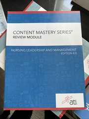 Nursing Leadership and Management Edition 8. 0 by Assessment Technologies…