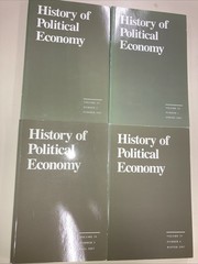 History of Political Economy Vol 39 No 1-4 SC 2007 Duke University Press Good