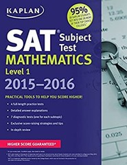SAT Subject Test Mathematics Level 1 2015-2016 Paperback Kaplan