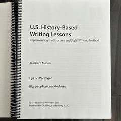 IEW U.S. History-Based Writing Lessons Teacher’s Manual