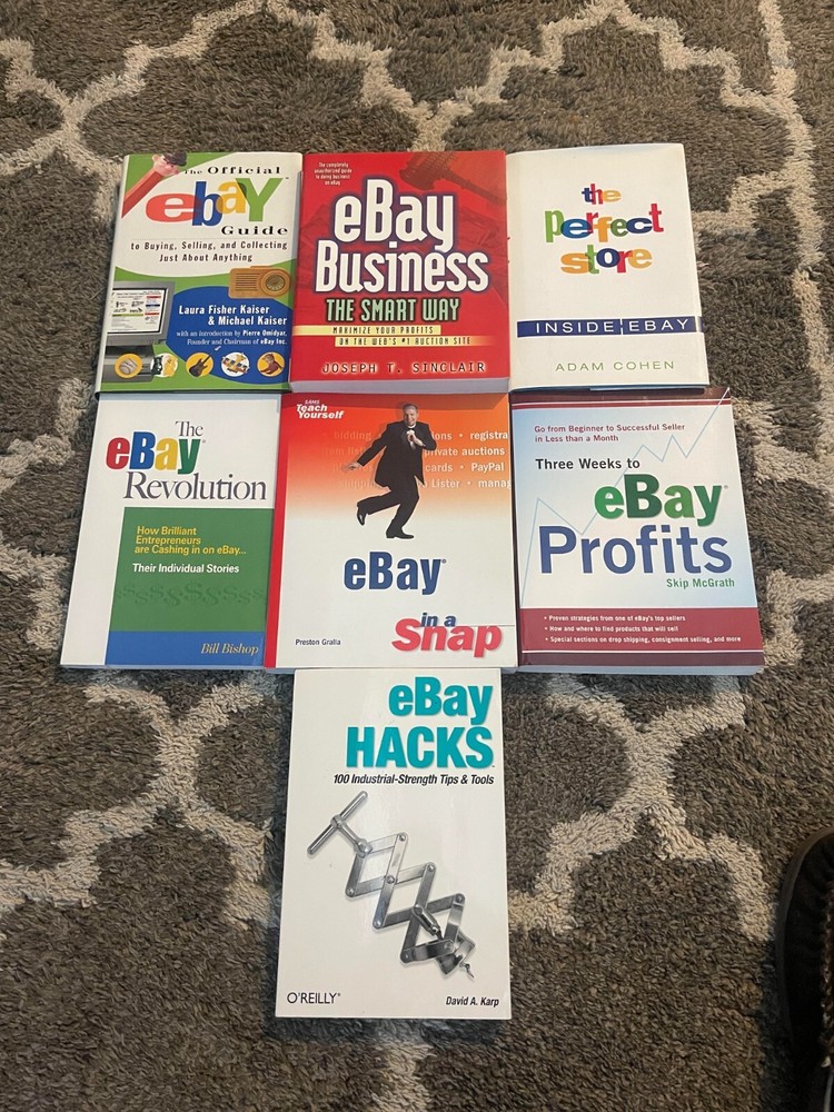 Lot of 7 Vintage eBay Selling Reference Books All in Xlnt Clean Cond. MAKE OFFER