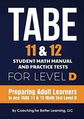 TABE 11 & 12 Student Math Manual – Paperback, by Learning LLC Coaching – Good o