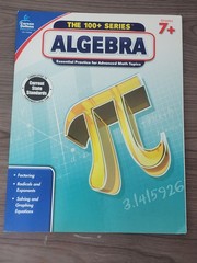 🕮 A80~Carson Dellosa The 100 Series Algebra Workbook, Math Book for Grade 7+