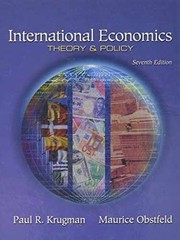 International Economics: Theory and – Hardcover, by Krugman Paul R.; – Very Good