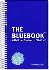 The Bluebook : A Uniform System of Citation, Twenty First Edition – New Edition