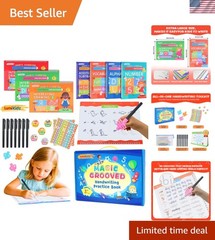 Magic Grooved Writing Practice for Kids Age 3-5 – Reusable Grooved Writing Bo…