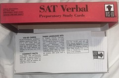 VIS-ED SAT Verbal Preparatory Study Cards Complete Boxed Set 1000 Cards New ISBN