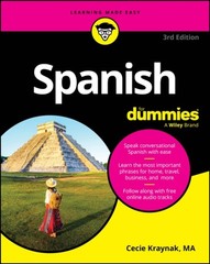 SPANISH FOR DUMMIES by KRAYNAK, CECIE Paperback Self Help Business