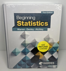 Beginning Statistics 3e by Hawkes Learning Software + eBook+Mindtab