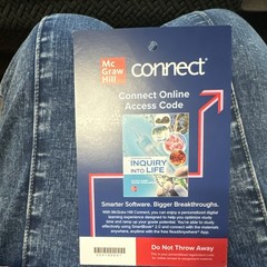 McGraw Hill Inquiry Into Life Connect Online Access Code 17th Edition