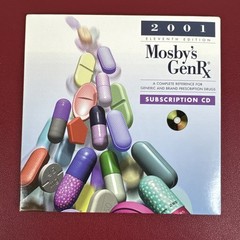 2001 11th edition Mosby’s Gen RX GenRx Generic + Prescription Drug Reference CD
