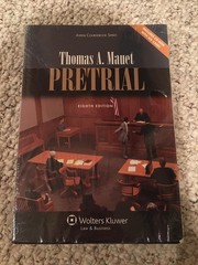 Pretrial (Aspen Coursebook Series)