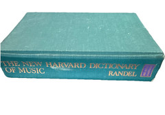 The New Harvard Dictionary of Music Hardcover Specialized Dictionary Randel 1986
