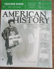 MasterBooks American History Teachers Guide includes Student Worksheets, 9th-12t