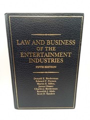 Law and Business of the Entertainment Industries 5th Edition Hardcover