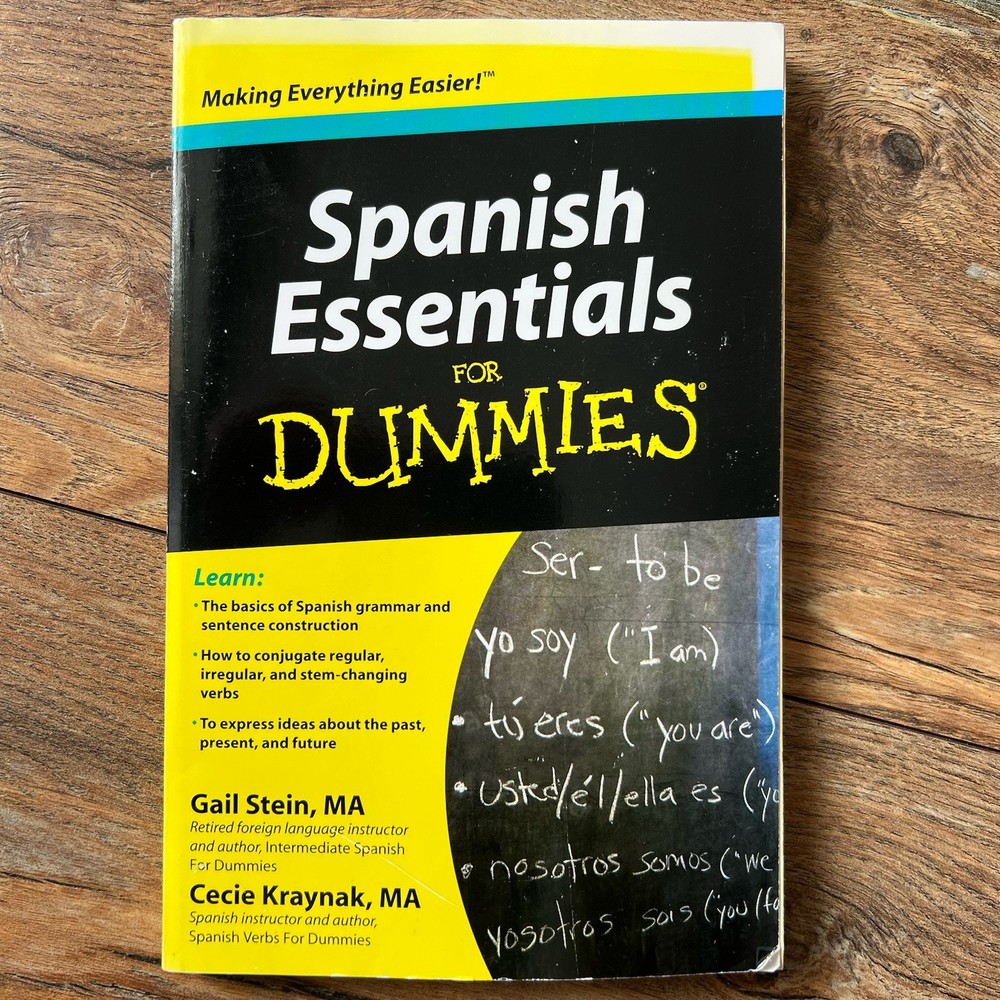 Spanish Essentials For Dummies – Paperback By Stein, Gail – GOOD