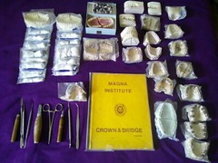 Dental Technology Crown & Bridge Training (1983) Manual, Tools, Models, Samples